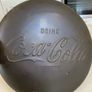Coca Cola Brass Embossed Sign American 50's Rare Image 6