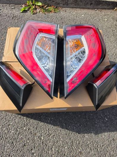 Honda Civic FK7 FK8 2017-2022 Tail Lights Complete Set 4pcs OEM Mint - Hatchback