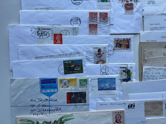 Irish FDC Envelopes Postcards Photos bundle Lot