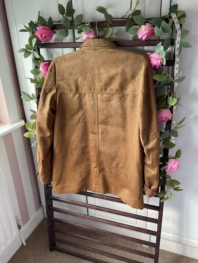 blazer Bnwt H&M size small tan suede effect jacket