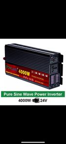 Power invertor 24v ! 4000w pure sine deliver continuous 2000w