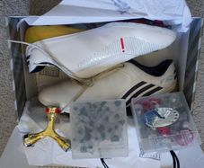 Football Boots Adidas F50i Tunit White (2009) Size 8UK ALL