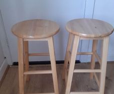 Pair of Wooden Stools