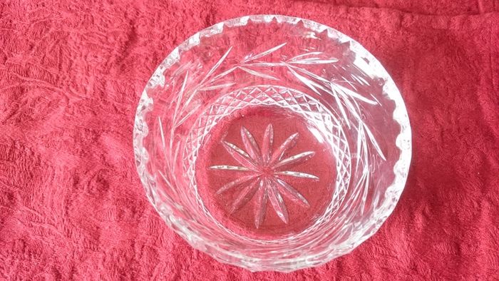 Galway Cut Crystal Bowl With Stamp And Label Made In Ireland