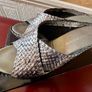 NEW Pons Quintana Silver Wedge Sandals Size 40 Image 6