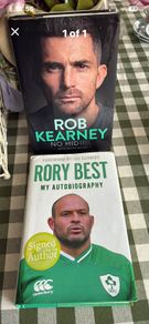 Irish rugby autobiography duo hardbacks