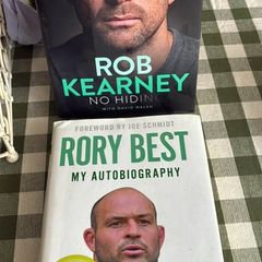 Irish rugby autobiography duo hardbacks