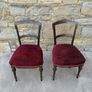 Pair of Late Victorian Ebonised Inlaid Chairs. Image 10