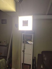 Standing Light with Mirror