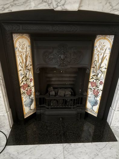fire insert with gas fire