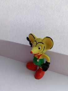 Vintage Antique Rare Old Style Mickey Mouse Figurine