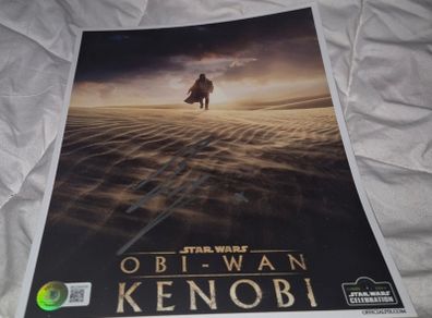 Star Wars Ewan McGregor Signed Obi-Wan Kenobi Photo BAS Beckett Witnessed