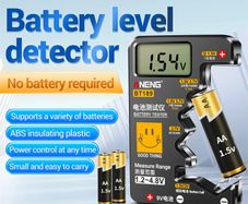 Ultra-small Battery Tester 9V AA AAA Button Cell Universal Household LCD Digital Display Battery Tester Power Bank Detector Tool