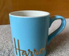 Harrods Solid Blue Fine Bone China Mug
