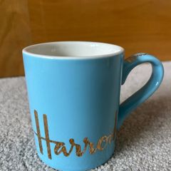 Harrods Solid Blue Fine Bone China Mug