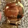 BURBERRY BU9038 Heritage Nova Check Swiss Gold 38mm women's watch Image 6