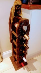 Tribal African Wine Holder. Free Nationwide Delivery!