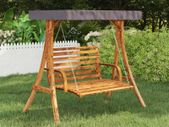 Swing Frame with Anthracite Roof Spruce Wood with Teak Finish