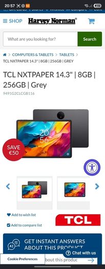 Tcl Tablet 256gb 14.3"