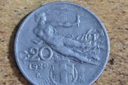 Italy 1920, 20 Centesimi Coin - free standard postage