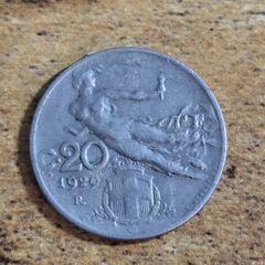 Italy 1920, 20 Centesimi Coin - free standard postage