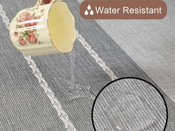 Rectangle Table Cloth Cotton Linen Wrinkle Free (MULTIPLE SIZES)