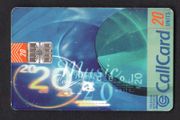 1996 Ireland 20 unit Irish culture literature definitive depicting abstract designs for various Irish cultural activities (Schlumberger) Call Card Used