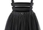 Littleforbig heartbreaker suspender skirt black