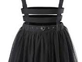 Littleforbig heartbreaker suspender skirt black