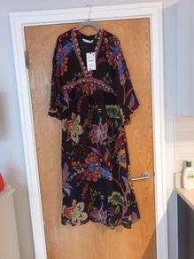 Zara Black  Dress.  S. XS- 10.  B.N.W.T