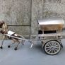 Vintage Metal Horse & Cart Image 2