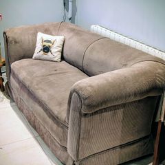 Victorian rolltop two seater couch
