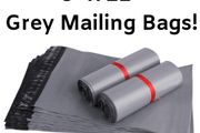 100 9x12'' (A4) Grey Mailing Post Mail Postage Bags Poly Postal Self Seal