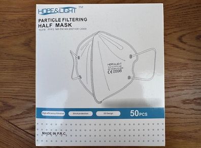 FFP2 Particle Filtering Masks Box (x50 Masks)