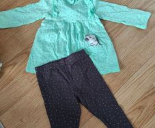 baby girls set top and leggings 3/6 mo