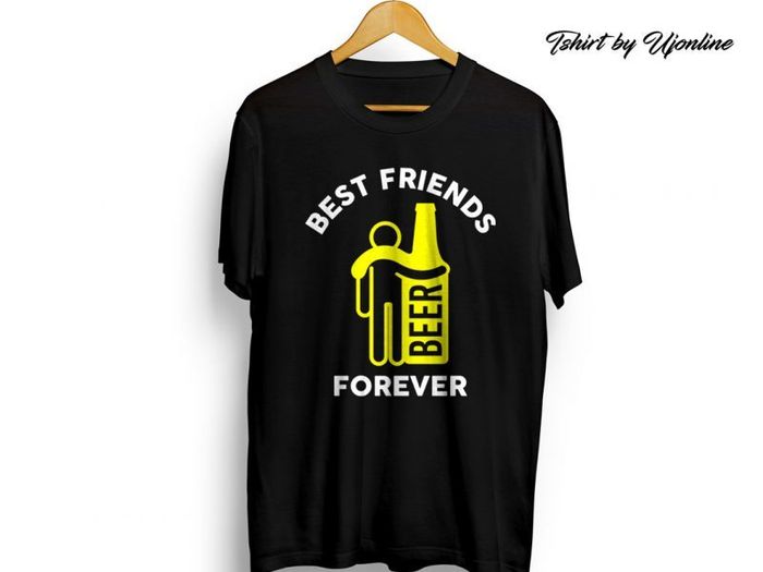 Beer and me best friends graphic t-shirt