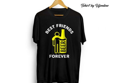 Beer and me best friends graphic t-shirt