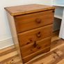 Wooden bedside locker x 2 Image 10