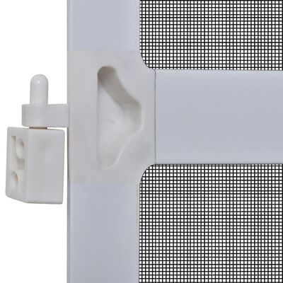 White Hinged Insect Screen for Doors 120 x 240 cm
