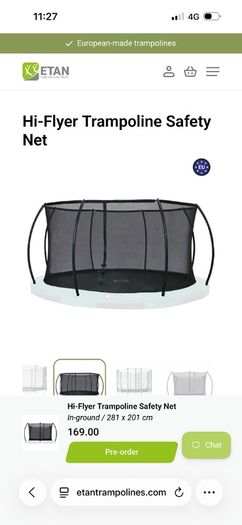 Safety Net for Etan Trampoline