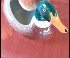 Country duck storage ornament