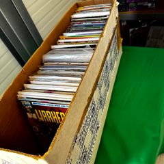 DC, Marvel Long Comic Box w 290 comics for Sale