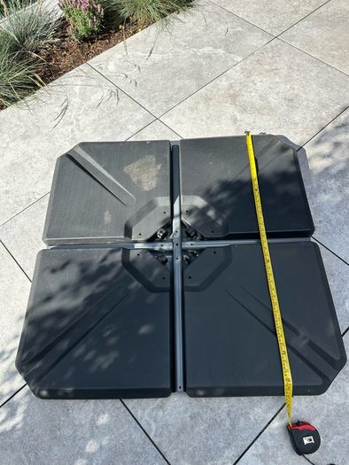 Parasol base plates x 4