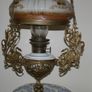 Antique Counter-Weighted  Parlor Oil Lamp Image 6