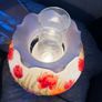 Vintage Hand-Painted Double Light Tulip Table Lamp Image 6
