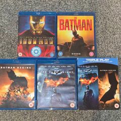 Batman and Ironman blu ray collection