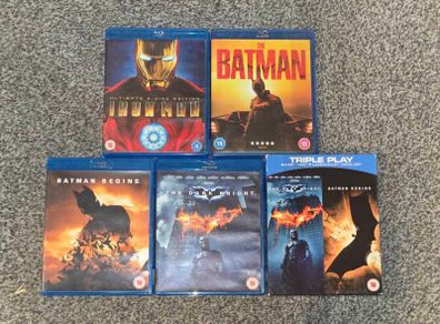 Batman and Ironman blu ray collection