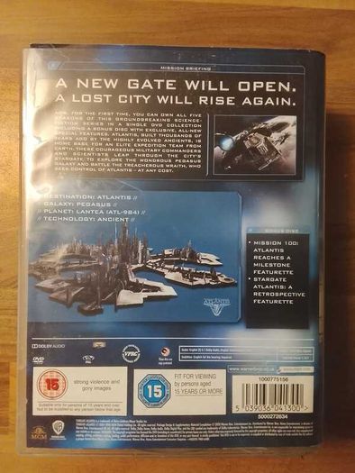 Stargate Atlantis: The Complete Series 1-5 DVD Boxset (Read Description / 1 Disc Missing)
