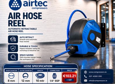 Compressor- Hose Reels (10, 15 & 20 Mtr) - In Stock