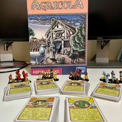 Agricola Revised Edition + 4 WizKids Mini Expansions (Fully Sleeved Cards & Meeples)